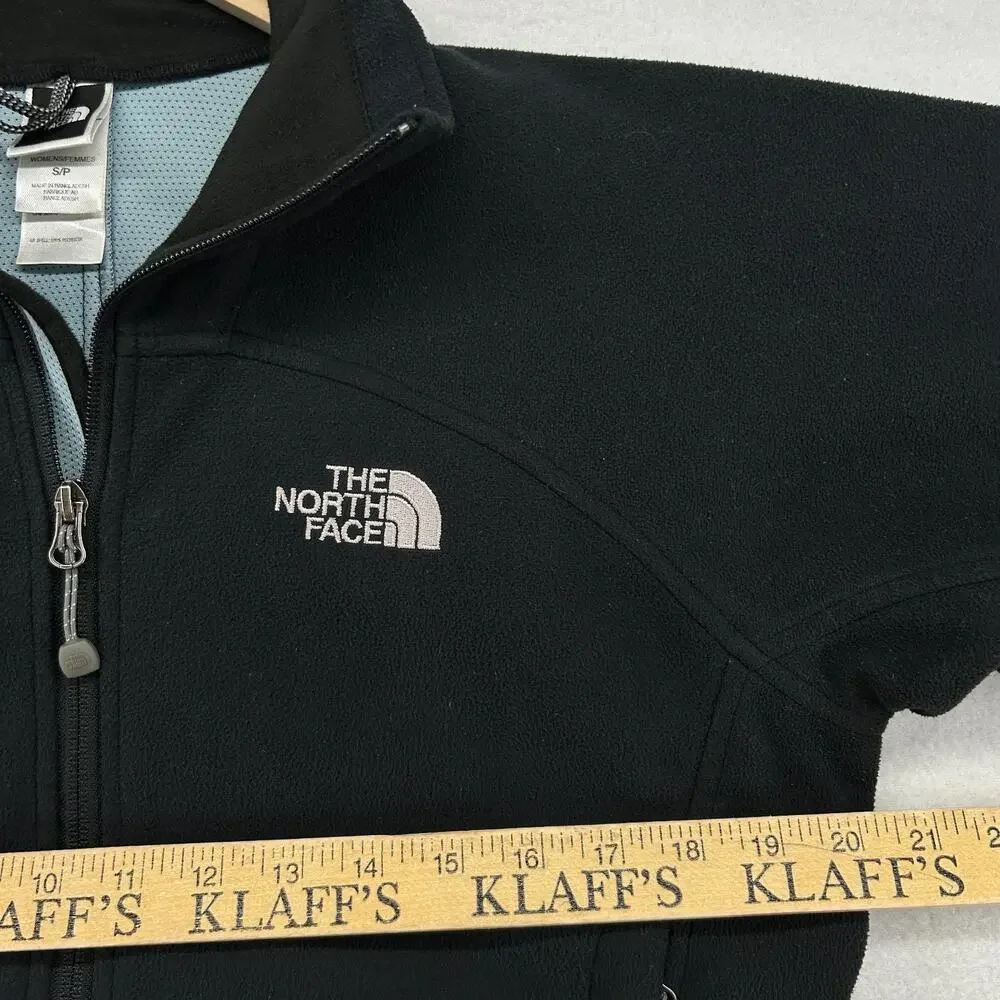 THE NORTH FACE Sweatshirt Mens S Windwall Fleece Full Zip Jacket Black